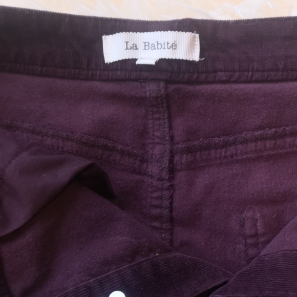 Burgundy Corduroy Mini Skirt - Picture 3 of 5